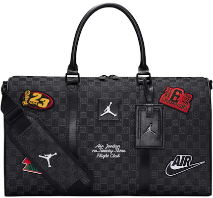 Jordan Monogram 25L Polyester Travel Bag Black Unisex Casual Style MM9157-023 Buy Jordan Monogram 25L Polyester Travel Bag Black Unisex Casual Style MM9157-023