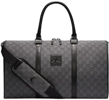 Jordan Monogram Checkered Polyester Travel Bag Unisex Large-Capacity Zipper Closure FJ6787-070 Jordan Monogram Checkered Polyester Travel Bag Unisex Large-Capacity Zipper Closure FJ6787-070