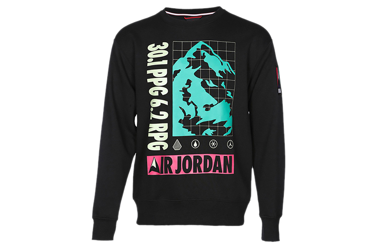 Jordan Mountainside Fleece Crewneck Pullover Sweatshirt Black CT3492-010