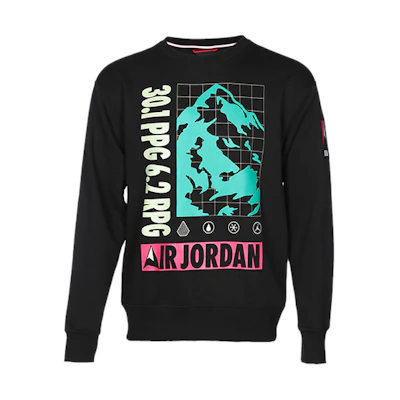 Jordan Mountainside Fleece Crewneck Pullover Sweatshirt Black CT3492-010