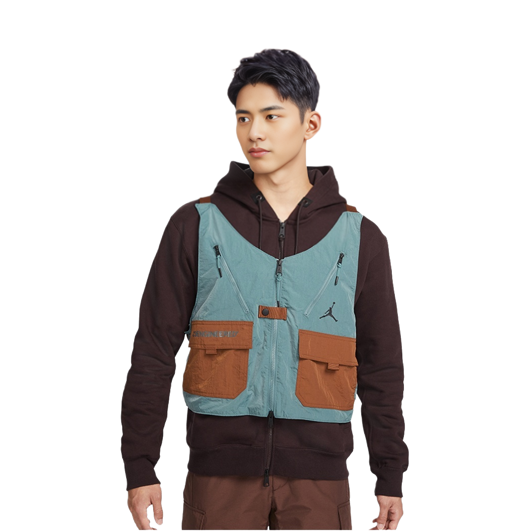 Jordan Multi-Pocket Removable Fleece Lined Hoodie Jacket Winter Brown DC9582-203 圖 4