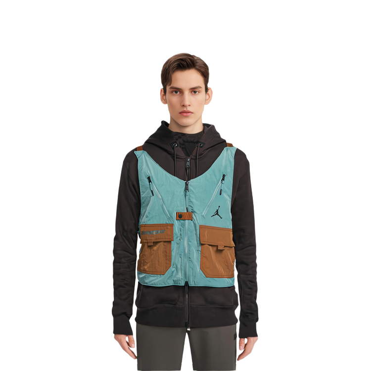 Jordan Multi-Pocket Removable Fleece Lined Hoodie Jacket Winter Brown DC9582-203 圖 5