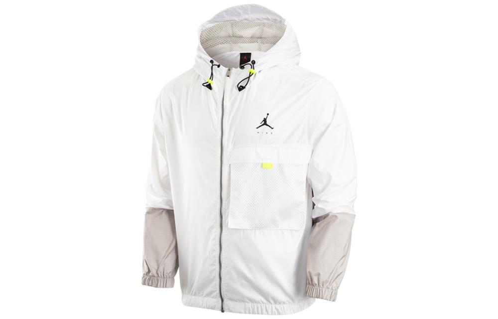Jordan Multicolor Zipper Hoodie Multi-Pocket Jacket White DM1868-100