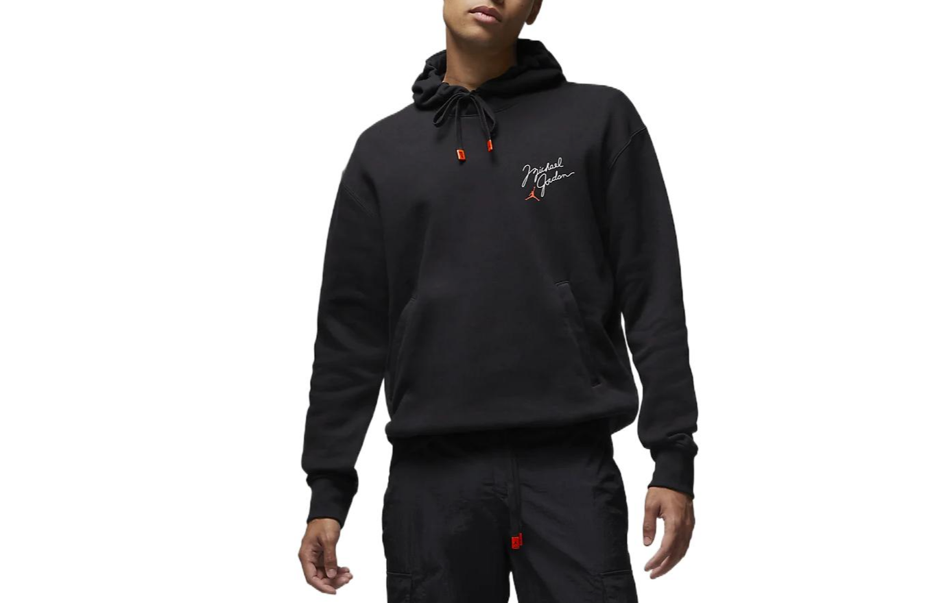 Jordan MVP Alphabet Print Drawstring Hoodie Black () DV7576-010
