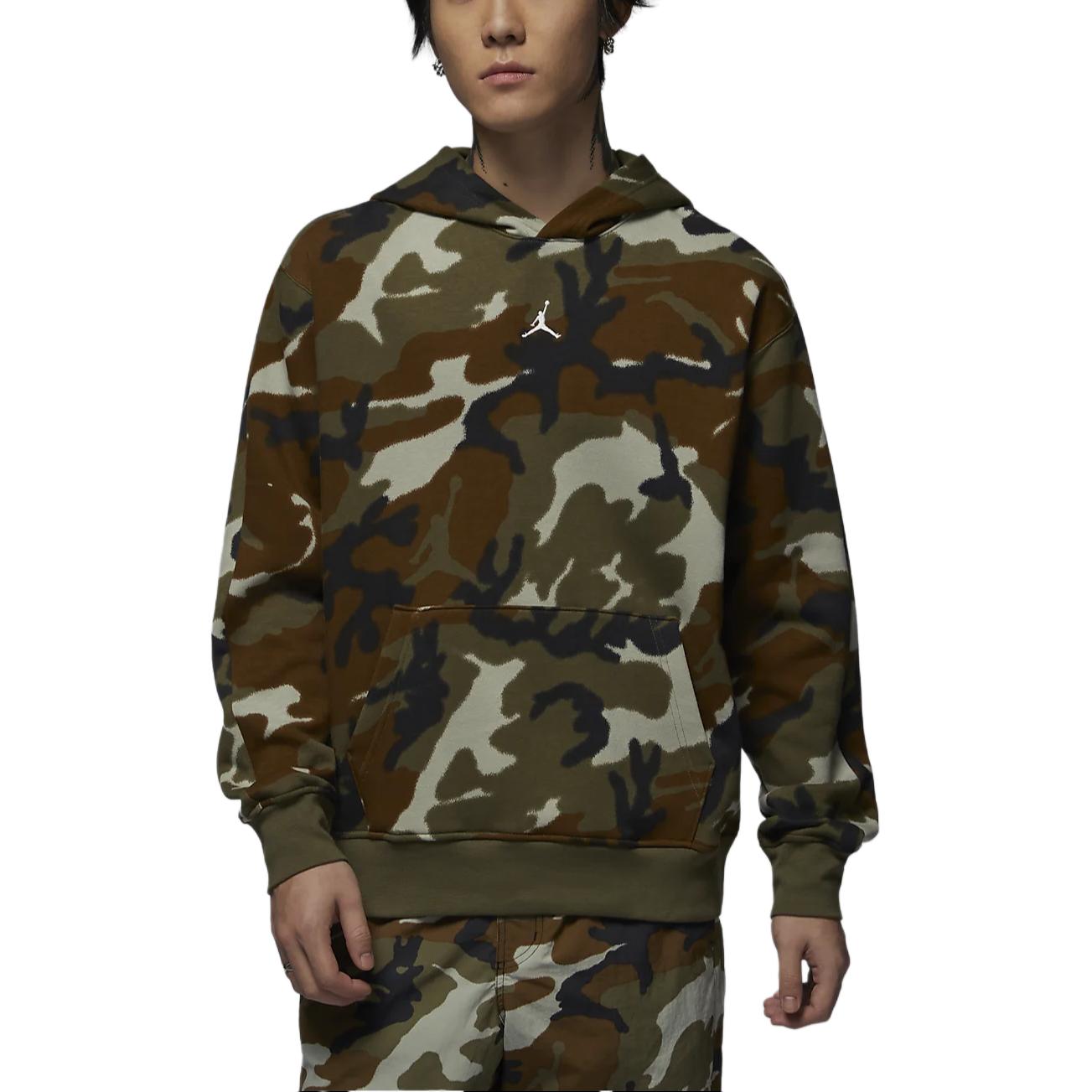 Jordan MVP Camo Fleece Hoodie Light Olive Yellow FV7435-380