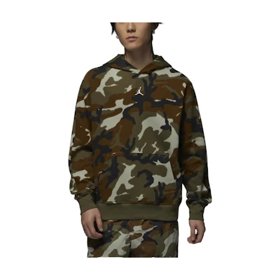 Jordan MVP Camo Fleece Hoodie Light Olive Yellow FV7435-380