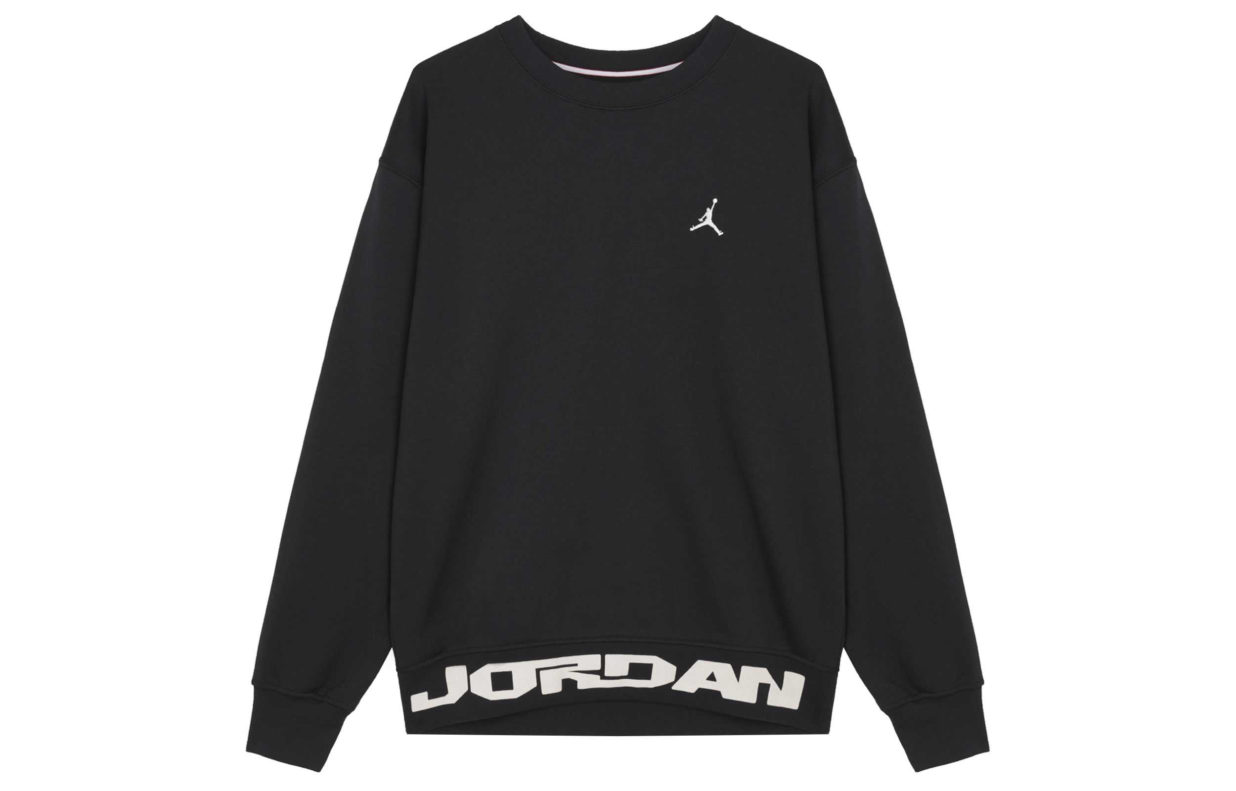 Jordan MVP Fleece Crewneck Sweatshirt Black with Graphic Design FV7437-010