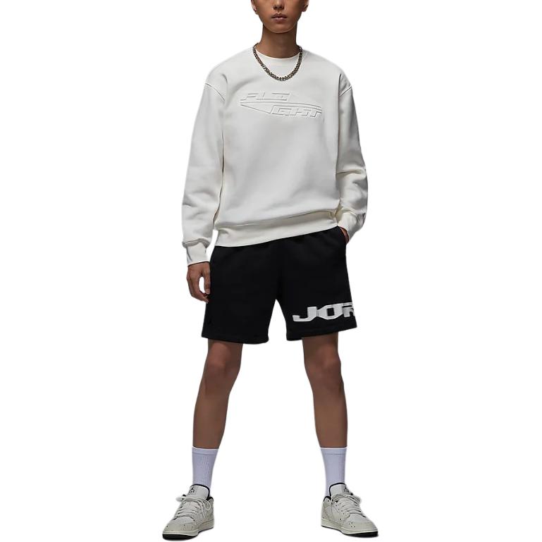 Jordan MVP Fleece Pullover Crewneck Sweatshirt Sail White FV7234-133
