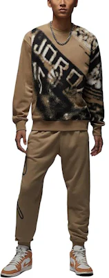 Jordan MVP FW24 Allover Print Crewneck Fleece Sweatshirt Desert Camo HF9314-257 Buy Jordan MVP FW24 Allover Print Crewneck Fleece Sweatshirt Desert Camo HF9314-257