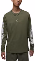 Jordan MVP FW24 Olive Green Crewneck Pullover Long Sleeve T-Shirt FZ1974-222 Jordan MVP FW24 Olive Green Crewneck Pullover Long Sleeve T-Shirt FZ1974-222