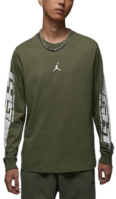 ジョーダン MVP FW24 オリーブグリーン クルーネック 長袖Tシャツ FZ1974-222 Buy ジョーダン MVP FW24 オリーブグリーン クルーネック 長袖Tシャツ FZ1974-222