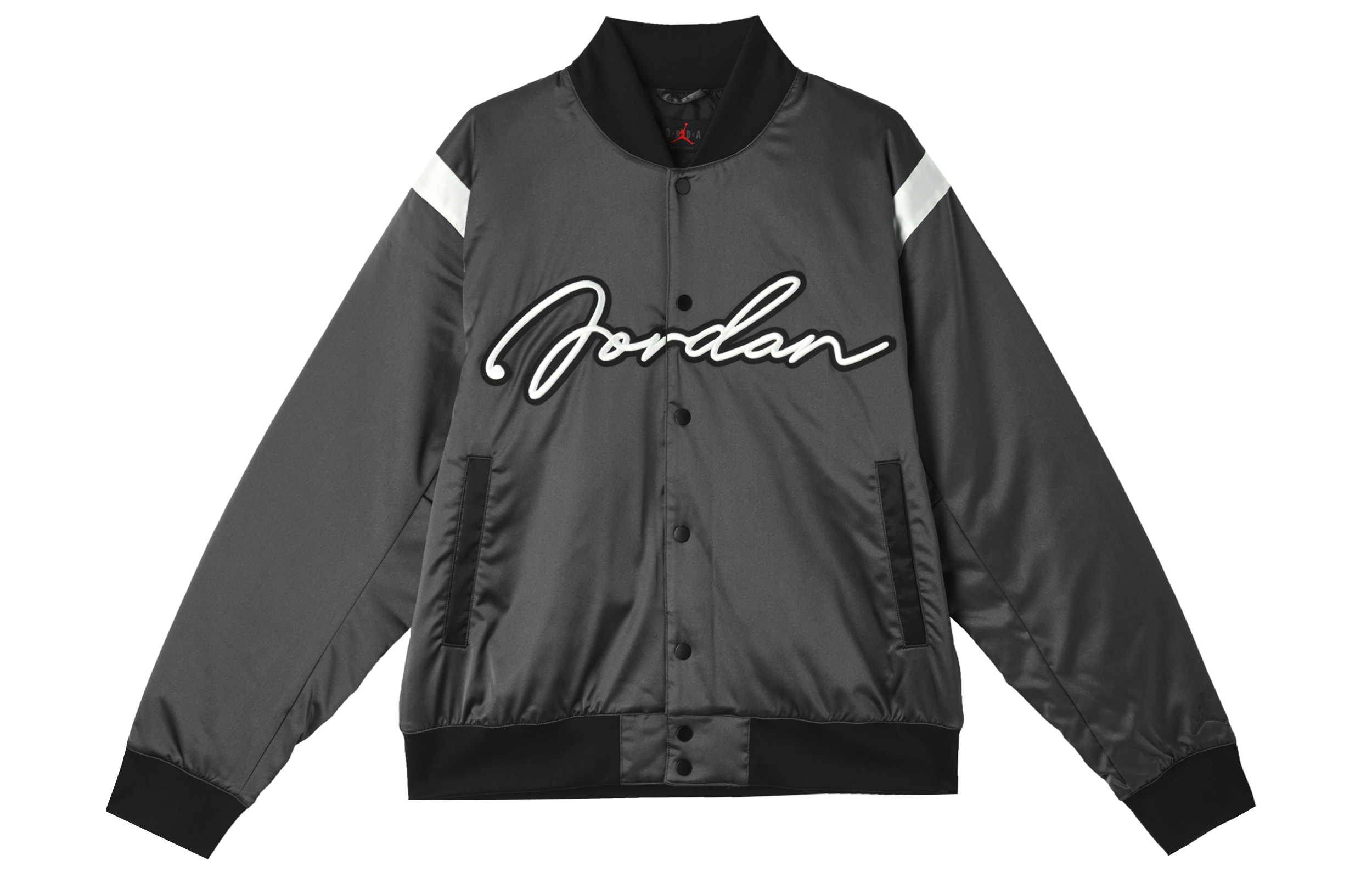 Jordan MVP FW24 Retro-Style Black Varsity Jacket for Men - Comfy & Versatile HF9298-045