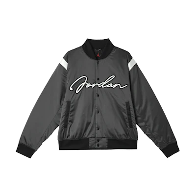 Jordan MVP FW24 Retro-Style Black Varsity Jacket for Men - Comfy & Versatile HF9298-045