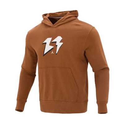Jordan MVP Lightning Graphic Oversized Brown Hoodie for Men FQ1871-281