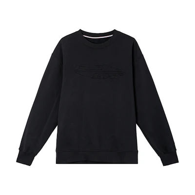 Jordan MVP Logo Fleece Crewneck Sweatshirt Black/Sail FV7234-010