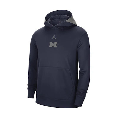 Jordan Navy Blue Hoodie with Multicolor Logo Print for Men DO5992-419