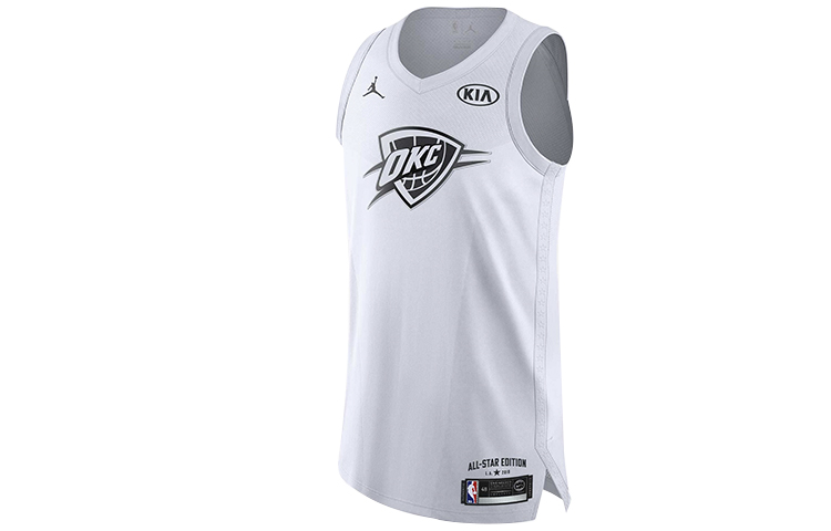 Order Jordan NBA 2018 全明星賽 威少 白色籃球背心球衣 928868-103