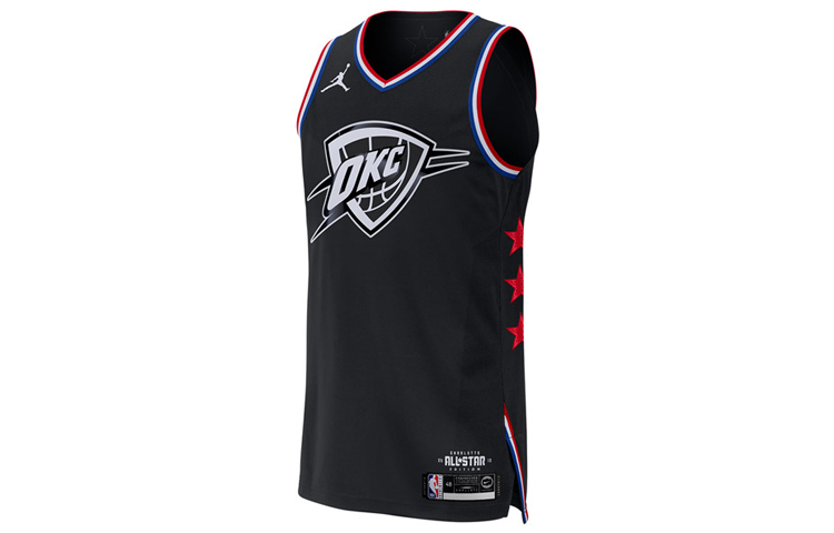 Order 喬丹 NBA 2019 全明星 西河 AU 黑色籃球球衣 AQ7288-020