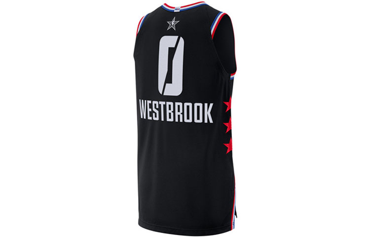 Lookbook 喬丹 NBA 2019 全明星 西河 AU 黑色籃球球衣 AQ7288-020