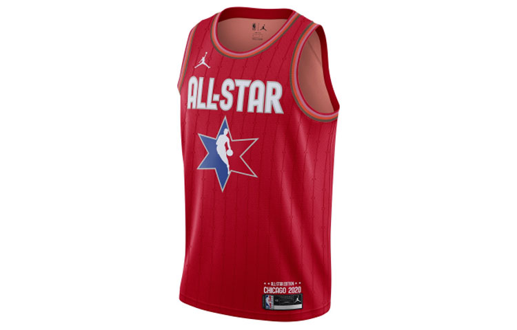 Jordan NBA All-Star LeBron James #23 Basketball Jersey Red () CJ1064-657