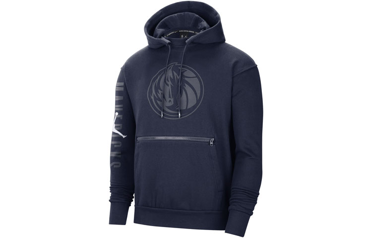 Jordan NBA Dallas Mavericks Winter Fleece Hoodie Blue Pullover DN4914-419