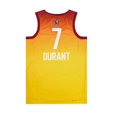 Jordan NBA Kevin Durant All Star 2023 Jersey Yellow/Orange