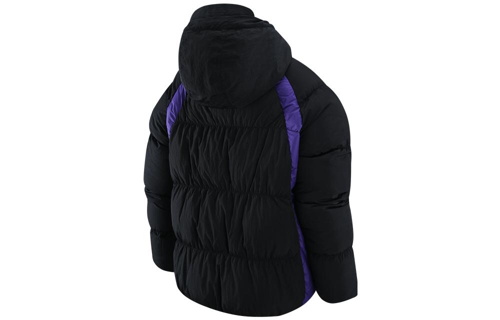 Lookbook Jordan NBA 洛杉磯湖人刺繡標誌連帽外套 黑色 DR2445-010