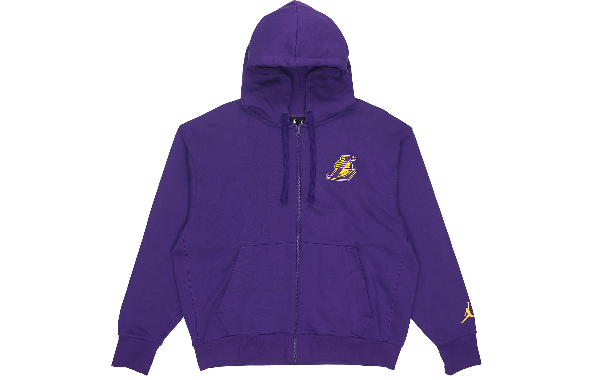 Jordan NBA Los Angeles Lakers Purple Fleece Hoodie Jacket Winter DB1880-504