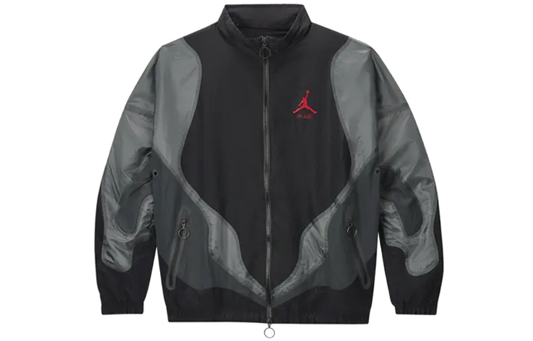 Jordan OFF-WHITE Nylon Track Jacket Asia Black CV0551-010