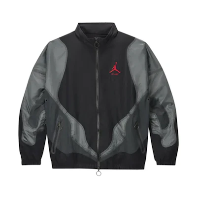 Jordan OFF-WHITE Nylon Track Jacket Asia Black CV0551-010