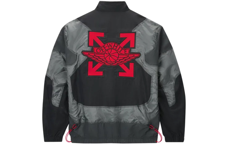 Lookbook 조던 오프화이트 나일론 트랙 자켓 아시아 블랙 CV0551-010