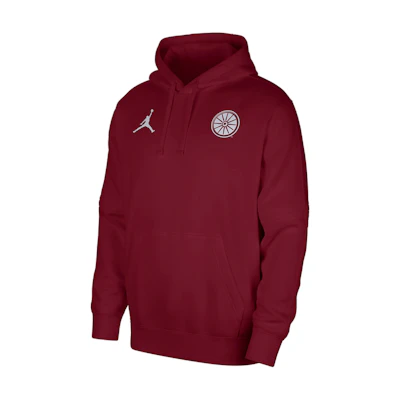 Jordan Oklahoma Club Fleece Logo Print Drawstring Hoodie Red Team Edition DZ8796-613