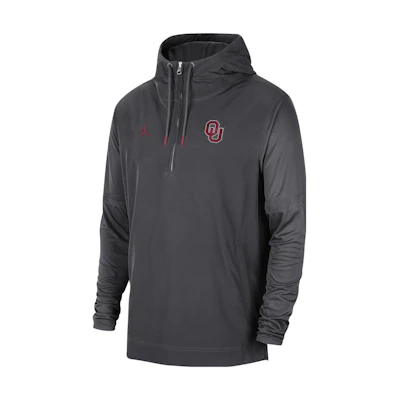 Jordan Oklahoma Player Embroidered Hoodie Jacket Men’s Black Long Sleeve DZ9334-060