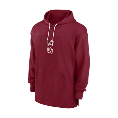 Jordan Oklahoma Sooners Sideline Hoodie Red Dri-FIT Pullover Soft Long Sleeve 02FI99MIOKN-X7R