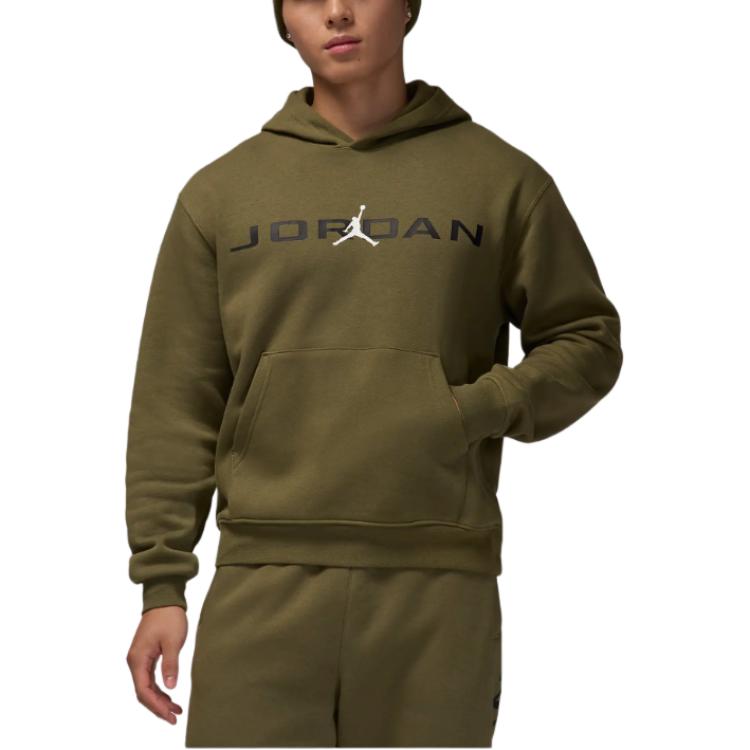 Jordan Olive Fleece Pullover Hoodie Long Sleeve HQ4643-222