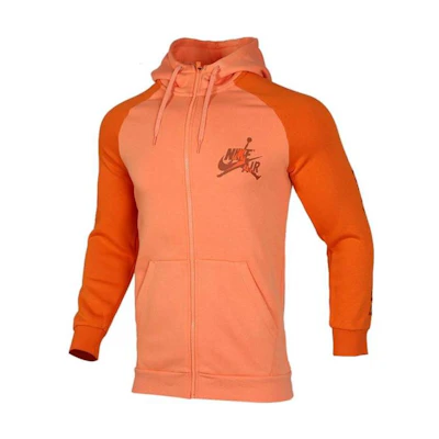 Jordan Orange Fleece-Lined Hoodie Jacket CK2224-871