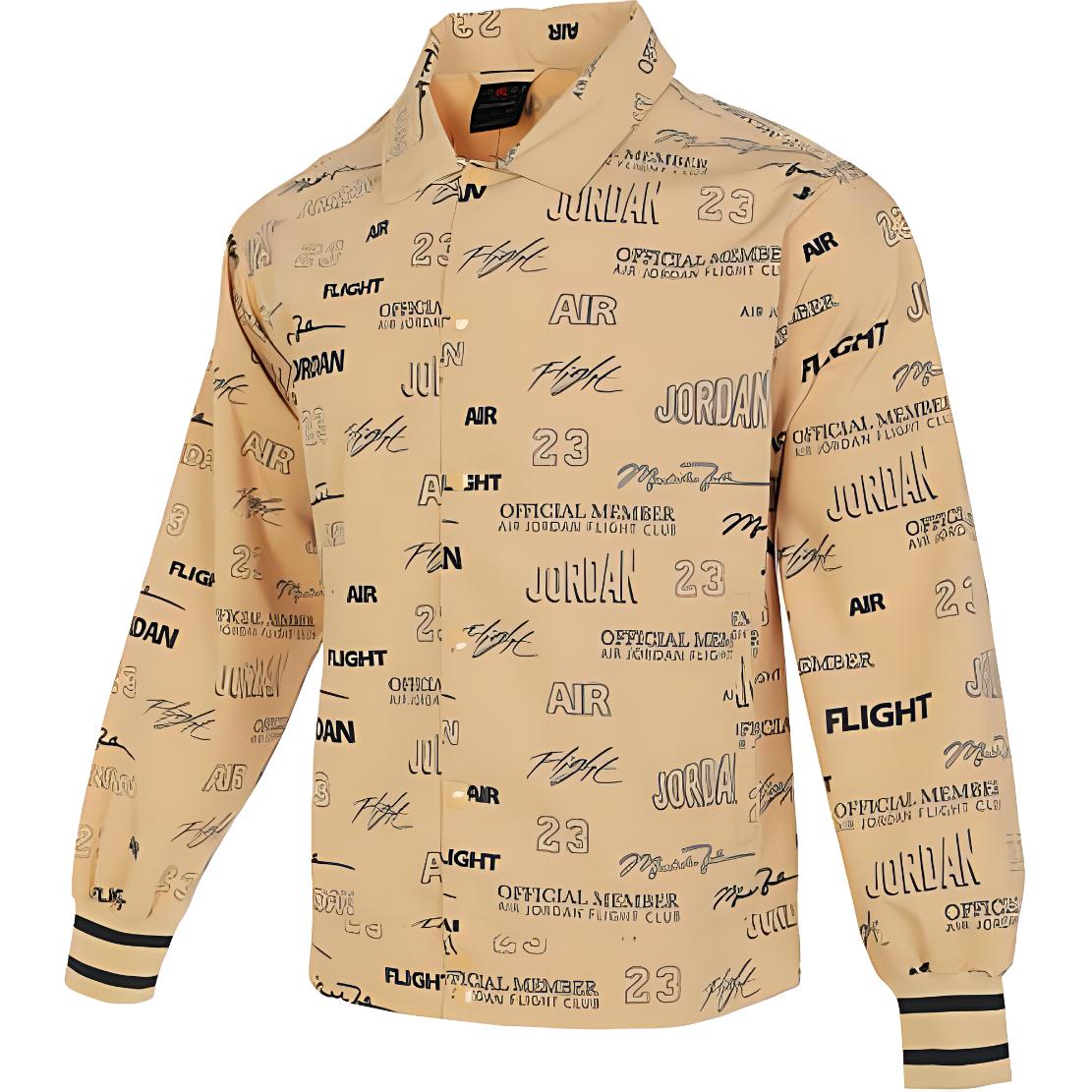 Jordan Orange Letter Print Long-Sleeve Jacket with Stand Collar DX9739-252