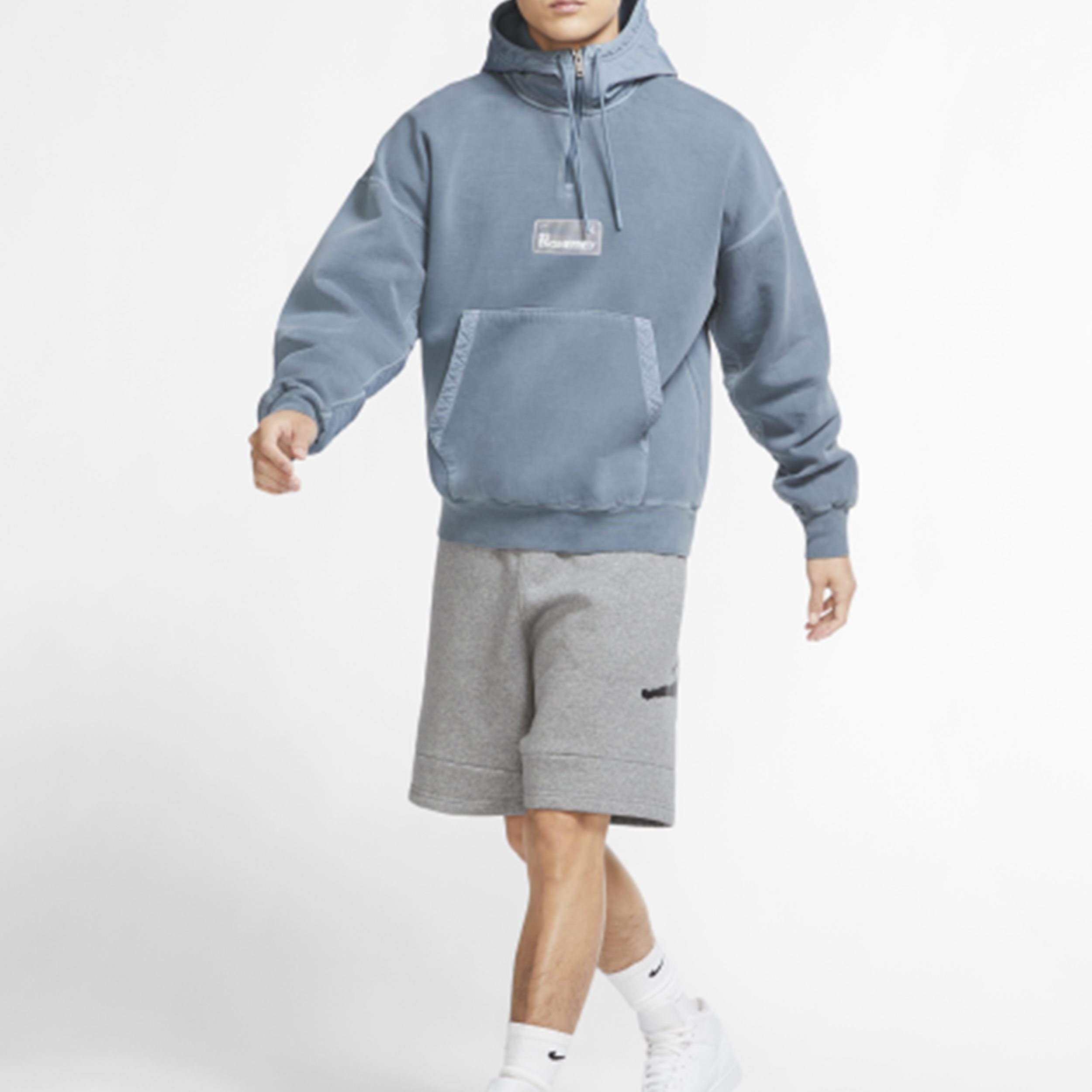 Jordan Ozone Blue Half-Zip Pullover Hoodie Casual Sportswear CK9037-033 圖 4