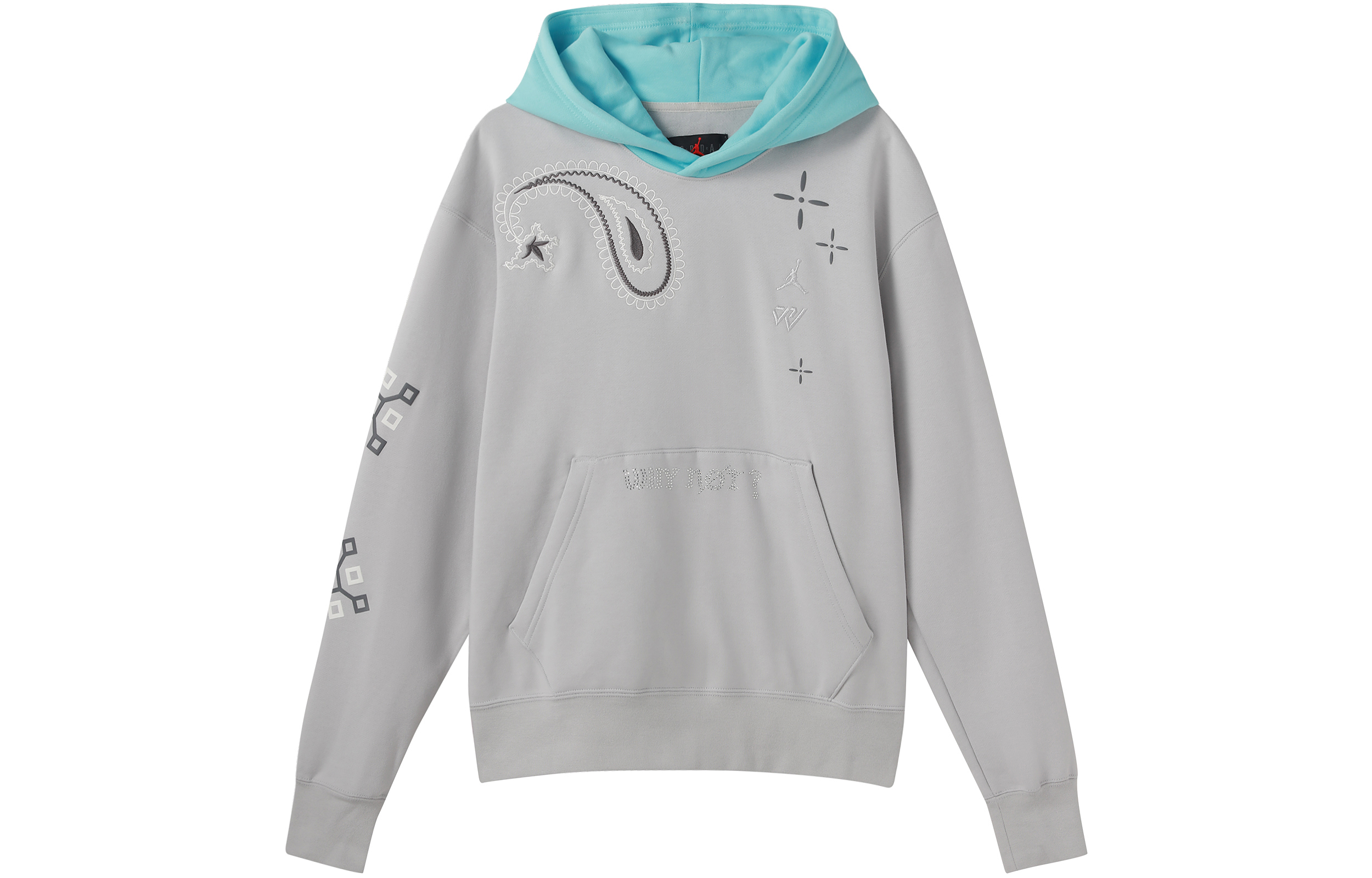 Jordan Paisley Print Pullover Sweatshirt Grey DO2504-097