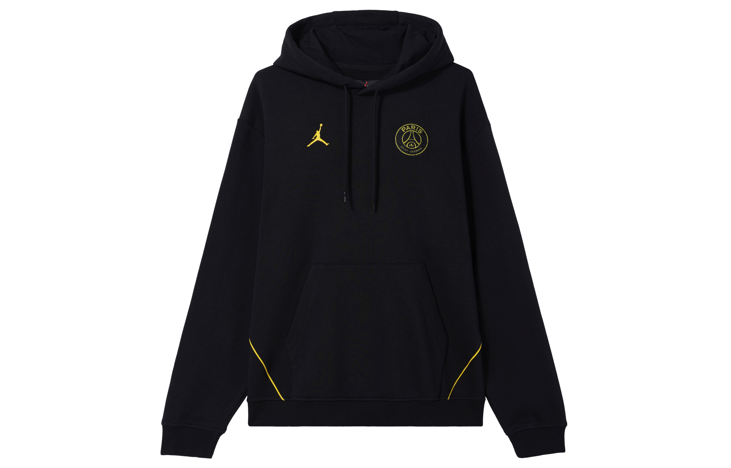 Jordan PSG Logo Hoodie Black Long Sleeve Casual Pullover DV0611-010