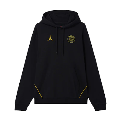 Jordan PSG Logo Hoodie Black Long Sleeve Casual Pullover DV0611-010