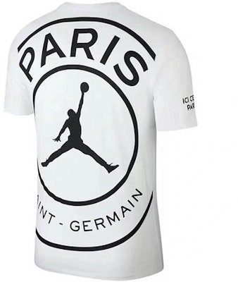 乔丹巴黎圣日耳曼标志印花圆领T恤 白色 BQ4274-100 Buy 乔丹巴黎圣日耳曼标志印花圆领T恤 白色 BQ4274-100