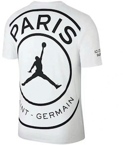 조던 파리 생제르맹 로고 프린트 크루넥 티셔츠 화이트 BQ4274-100 Order 조던 파리 생제르맹 로고 프린트 크루넥 티셔츠 화이트 BQ4274-100