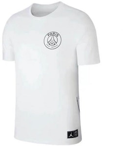 조던 파리 생제르맹 로고 프린트 크루넥 티셔츠 화이트 BQ4274-100 Lookbook 조던 파리 생제르맹 로고 프린트 크루넥 티셔츠 화이트 BQ4274-100