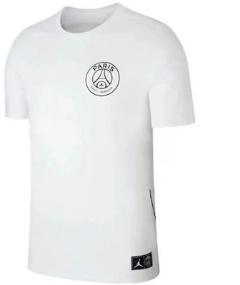 乔丹巴黎圣日耳曼标志印花圆领T恤 白色 BQ4274-100 Lookbook 乔丹巴黎圣日耳曼标志印花圆领T恤 白色 BQ4274-100