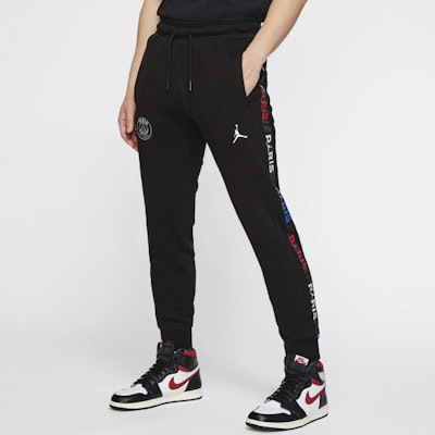 Jordan Paris Saint-Germain Logo Retro Fleece Joggers Black () BQ8349-011 Purchase Jordan Paris Saint-Germain Logo Retro Fleece Joggers Black () BQ8349-011