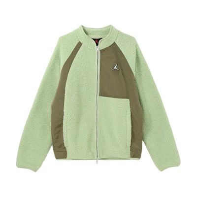 Jordan Patchwork Stand Collar Zip Jacket Green Casual Sportswear FV8450-343