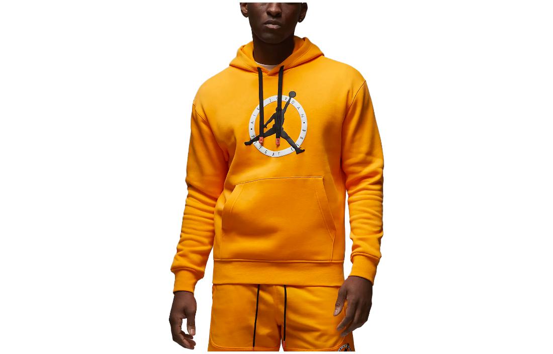 Jordan Pattern Logo Pocket Hoodie Orange () FB7050-717