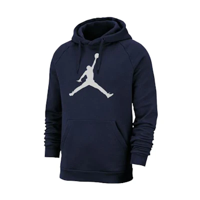 Jordan Pattern Print Pullover Hoodie Navy Blue - Long Sleeve AV3145-419