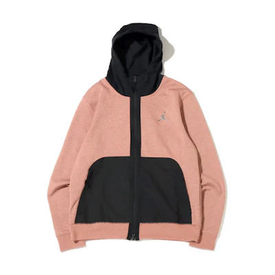 Jordan Pink Contrast Pocket Zip-Up Hoodie Jacket DJ0876-668
